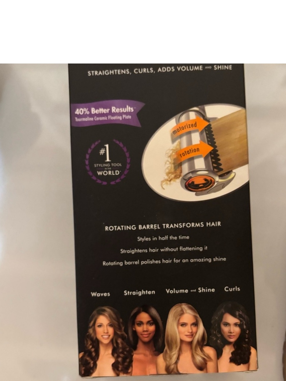 Instyler Tourmaline Ceramic Rotating Barrel Styler - Silver - Picture 4 of 4